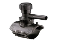 Anb.bøjle 63x63mm PN16 - med indb. bor. Roterbar 360°. PE100-SDR11 Elgef Plus