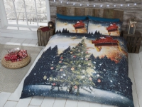 Juletræ Nordlys Sengetøj til børn med glitter 135 x 200cm