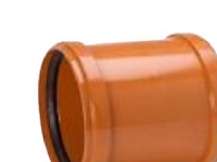 PVC-dobbeltmuffe 315mm - glat kloak, Uponor