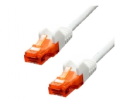 ProXtend - Patchkabel - RJ-45 (han) til RJ-45 (han) - 20 cm - 5 mm - UTP - CAT 6 - IEEE 802.3af - booted, knastfri, strenget - hvid