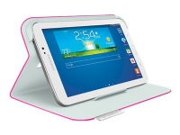 Logitech Folio Protective Case - Beskyttende kasse til tablet - fantasi pink - for Samsung Galaxy Tab 3 (7 tommer)