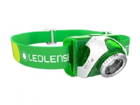 Led Lenser SEO3, Hovedbånd lommelygte, Grøn, Hvid, IPX6, LED, 1 Lampe( r), 15 lm