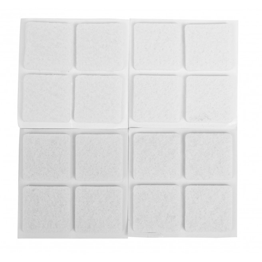 Home-it Filtpuder 16 stk. 25x25 mm. - hvid