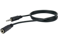 Schwaiger - Audiokabel - ministik han til ministik hun - 1.5 m - sort