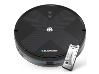 Blaupunkt BLUEBOT XVAC ROBOTIC COSMIC BLACK, Poseløs, Sort, Rund, Cosmic Black, Hærdet glas, 0,6 L