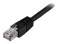 DELTACO STP-630 - Patchkabel - RJ-45 (han) til RJ-45 (han) - 30 m - foldet uskærmet snoet par (F/UTP) - CAT 6 - sort