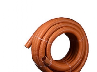 Drænrør 74-65mm. 50m rll. - 1.5x5mm slids. Brun Wavin PVC - (50 meter)