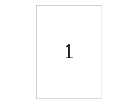 HERMA Special - Mat - aftagelig selvklæbende - hvid - A4 (210 x 297 mm) 20 etikette(r) (20 ark x 1) etiketter