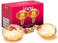 Innr Smart Filament Bulb E27 Vintage Globe, LED Lamp (2-Pack, Replaces 30 Watt)
