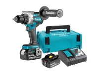 Makita DDF486RTJ - Skruetrækker - ledningfri - 2-hastigheders - nøgleløs borepatron 13 mm - 130 N·m - 2 batterier - 18 V