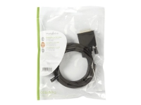 Nedis - Adapterkabel - DVI-D (han) til DisplayPort (han) - DisplayPort 1.1 - 2 m - tommelskruer - sort