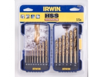 IRWIN HSS metalborssæt DIN 338 19 stk fra 1,0 til 10,0mm i 0,5mm spring