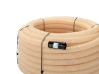 Drænrør 92-80mm. 50m rll. - 1.2x6.5mm slids. hvid. Uponor - (50 meter)