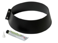 MB uØ 250mm krave til inddæk. - sort, inclusiv skruer og silicone (Multi25, Multi50, Wood)