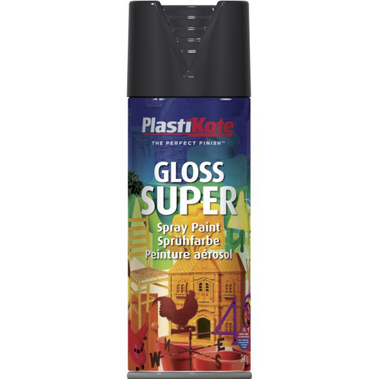 Plasti Kote Pk Super Ral9005 - Sort Blank 400ml