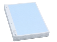 Millimeterpapir Bantex A4 blå 1x1 mm med 4 huller - (500 løse ark)