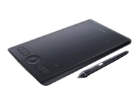Wacom Intuos Pro Medium - Digitizer - 22.4 x 14.8 cm - multi-touch - elektromagnetisk - trådløs, kabling - USB, Bluetooth - sort South europa