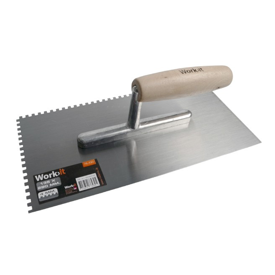 Work-it Tandspartel 4 mm. tænder 135x280 mm.