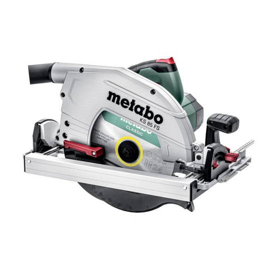 Metabo KS 85 FS - 601085500 Håndrundsav