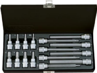 Hextopsæt Tecos 3/8 korte/lange T-6616M 16 dele