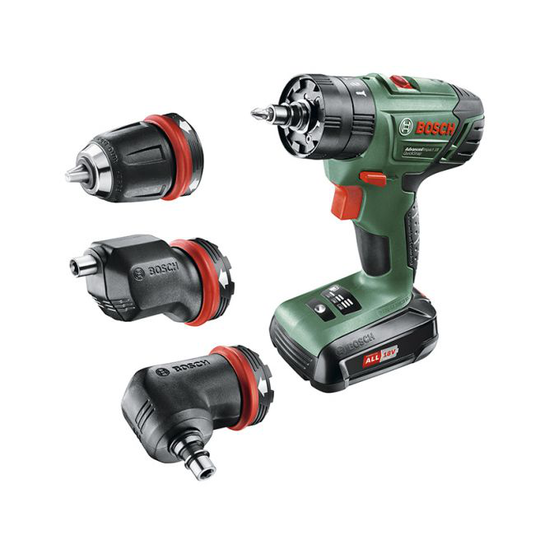 Bosch AdvancedImpact 18 QuickSnap Akku-slagbore-/skruemaskine med to gear, lithium-ion - 06039A3400