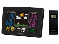Denver vejrstation - WS 540 - med ur og alarm - Sort
