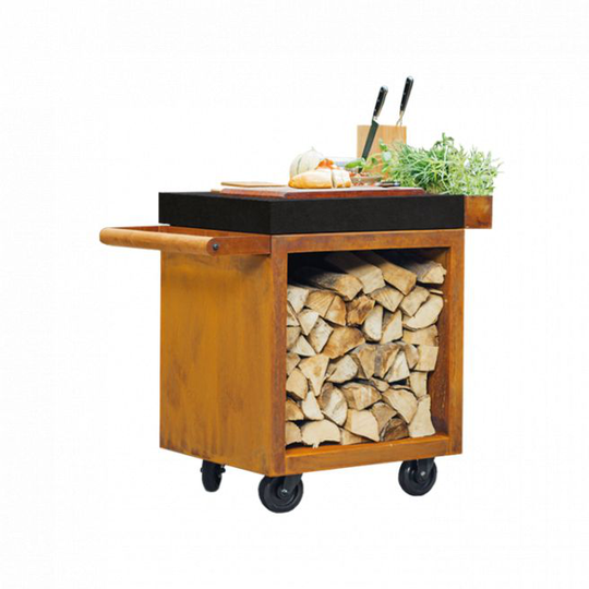 OFYR Mise en Place Table Corten 65 PRO Ceramic Dark Grey
