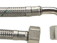 Tilsl.Sl ½ V x ½ V 1250 mm DN8 - Softpex Koldt-varmt vand-rustfri flet