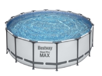 Bestway Steel Pro MAX Frame Pool 488 x 122 cm m/pumpe, stige m.v.