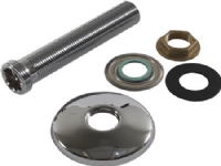 ARIMEX Lige tilgangsstykke 3/4x1/2 længde 120 mm med Ø70 mm roset