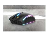 Gamdias ZEUS P1 - RGB - Mus - optisk - 8 knapper - kabling - USB - 12000 dpi