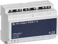 LAURITZ KNUDSEN Udgangsmodul 8-kanal IHC Control® 400V 10A (3A ved 30VDC) 8 galvanisk adskilte relæer. DIN 2M36.
