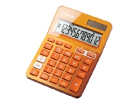 Canon LS-123K - Skrivebords-regnemaskine - 12 cifre - solpanel, batteri - metallisk orange
