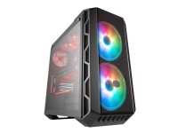 Cooler Master MasterCase H500 ARGB - Tower - udvidet ATX - sidepanel med vindue (hærdet glas) - ingen strømforsyning (ATX) - jerngrå - USB/Lyd