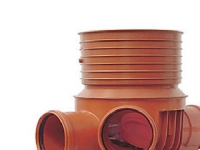 Rense-insp.brønd 315-110mm T3 - lige gennemløb og V. tilløb. Uponor PP