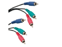 ICIDU - Komponentvideokabel - RCA (han) til RCA (han) - 10 m - sort