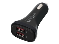 ALOGIC VROVA Series - Bilstrømsadapter - 4.8 A - 2 output-stikforbindelser (2 x USB)