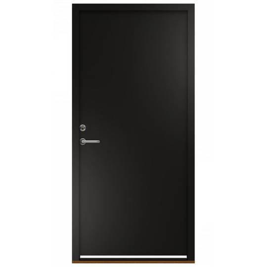 SWEDOOR CleverLine P-1200 H udadgående - incl karm Sort ncs s 9000