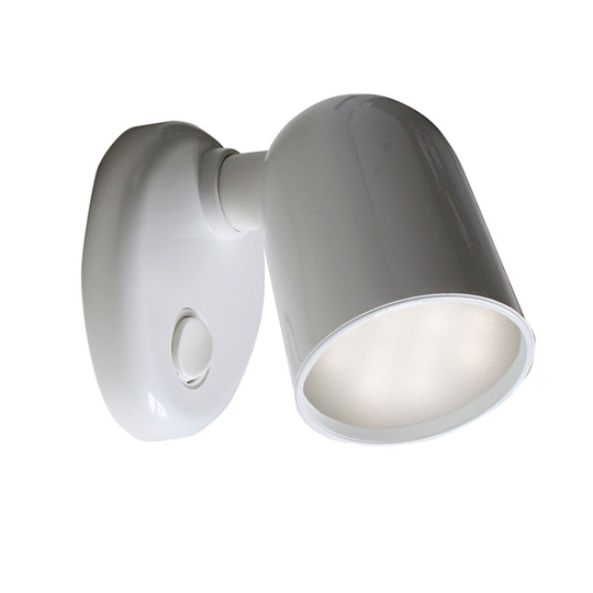 Tube led lampe i hvid, hvid ring