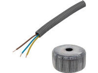 Installationsledning i flexrør, 3G1,5 mm², rør diameter 16 mm. Rulle med 100 meter. Halogenfri CPR klasse Dca, Trykklasse 750N. - (100 meter)