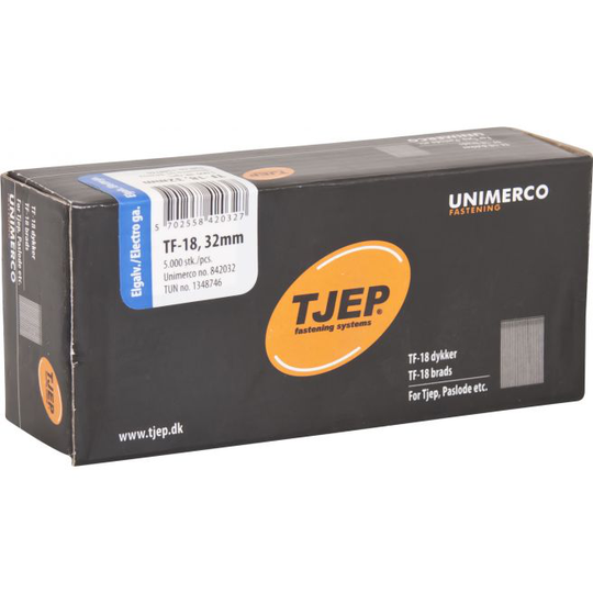 Tjep Stifter Tf18 Elgalv. 5.000 Stk. 1,2x32mm