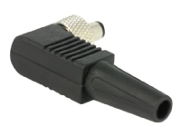 Delock - Strøm-konnektor - DC jackstik 5,5 x 2,5 mm (han) vinklet - 18 V - 2 A