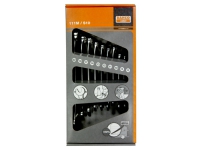 Bahco 111M/S10, 8,9,10,11,12,13,14,17,19,22 mm, Krom, Chrome-legeret stål, Krom, Mat, 960 g