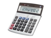 Genie 222, Desktop, Basis, 12 cifre, Display vipning, Batteri/Solar, Sort, Sølv