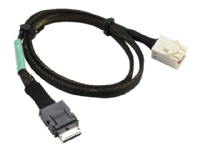 Supermicro - SAS internt kabel - OCuLink (SFF-8611) til Mini SAS HD (SFF-8643) - 57 cm
