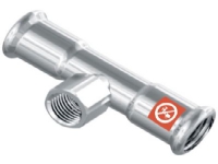 76mmx3/4x76mm FZ tee - pres/mf/pres St . Til varme- og kølesystemer