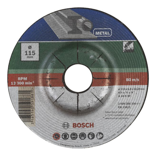 Bosch Skrubskive 115x6mm Gl - 2609256336