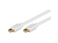 Goobay Mini DP 2m, SB, 2 m, mini DisplayPort, mini DisplayPort, Guld, Hvid, Hanstik/Hanstik