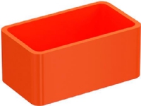 WIBE GROUP Endebeskyttelse 28E For loftpendel 2F og ankerskinne 24/48, Orange plast