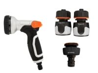 Green>it plus® brusepistol med regulering og 9 sprayfunktioner inkl. 3 dele